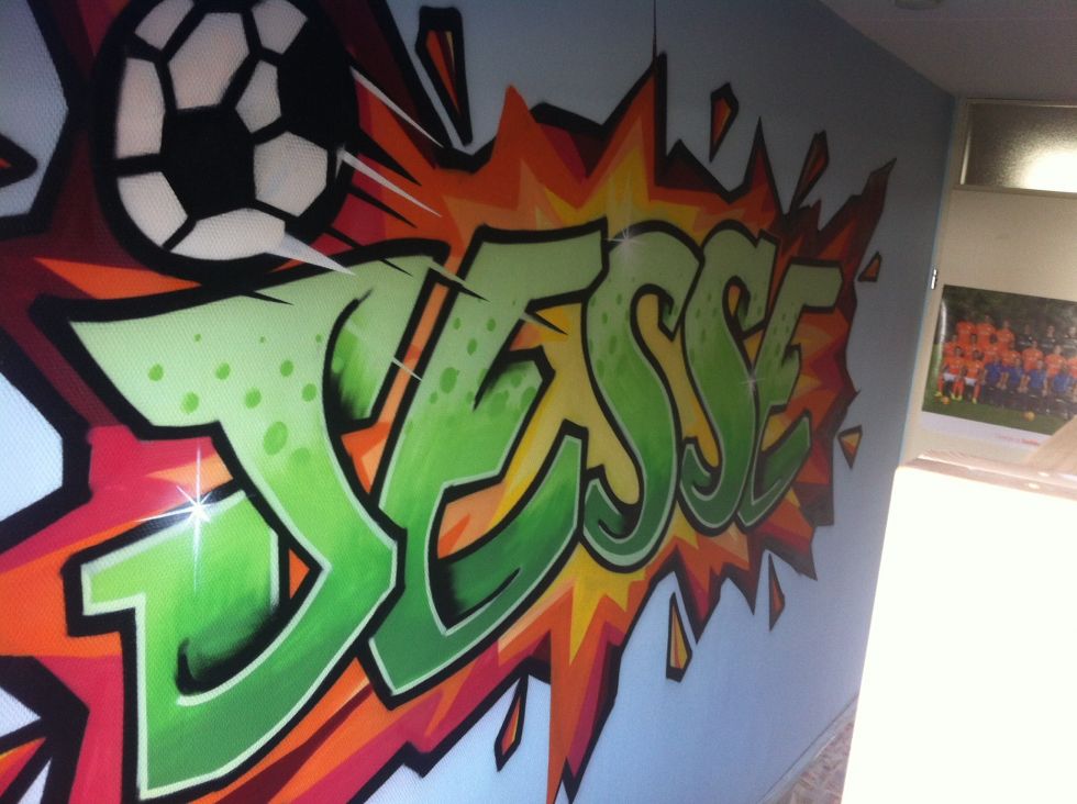 Naam in graffiti Surfing4art