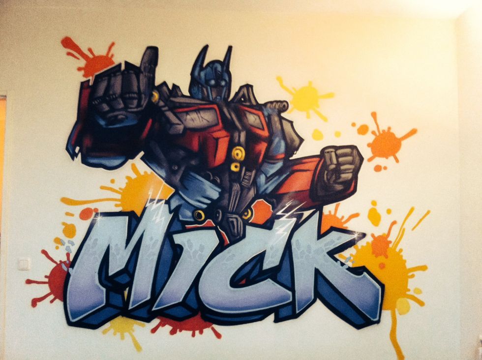 Graffiti Kinderkamer Surfingart Graffiti Kinderkamer Surfingart