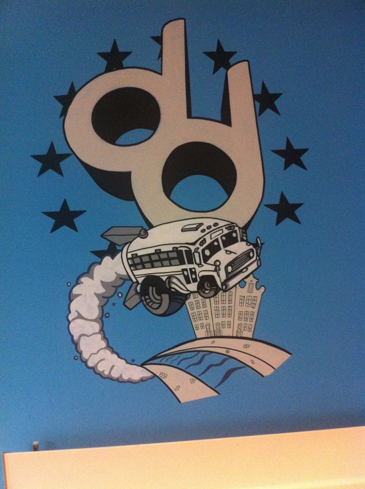 graffiti muurschildering bedrijfslogo