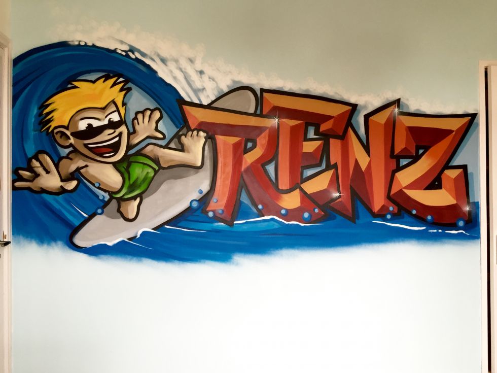Graffiti kinderkamer