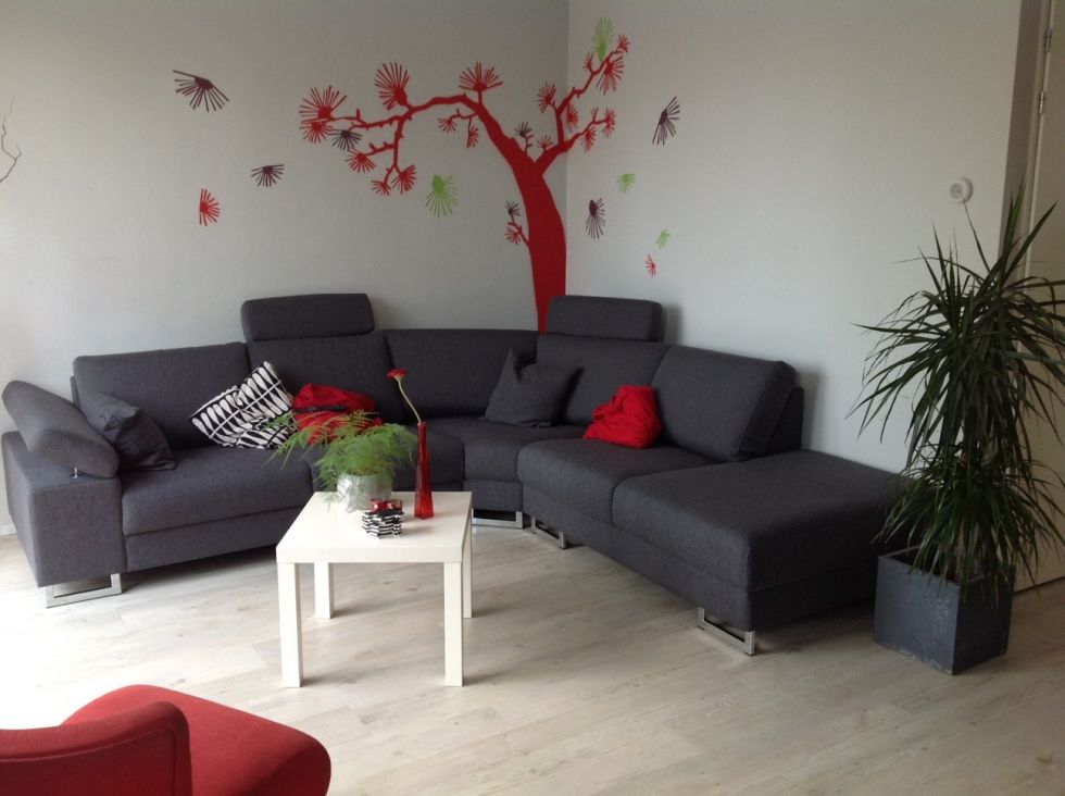 Graffiti muurschildering in huis